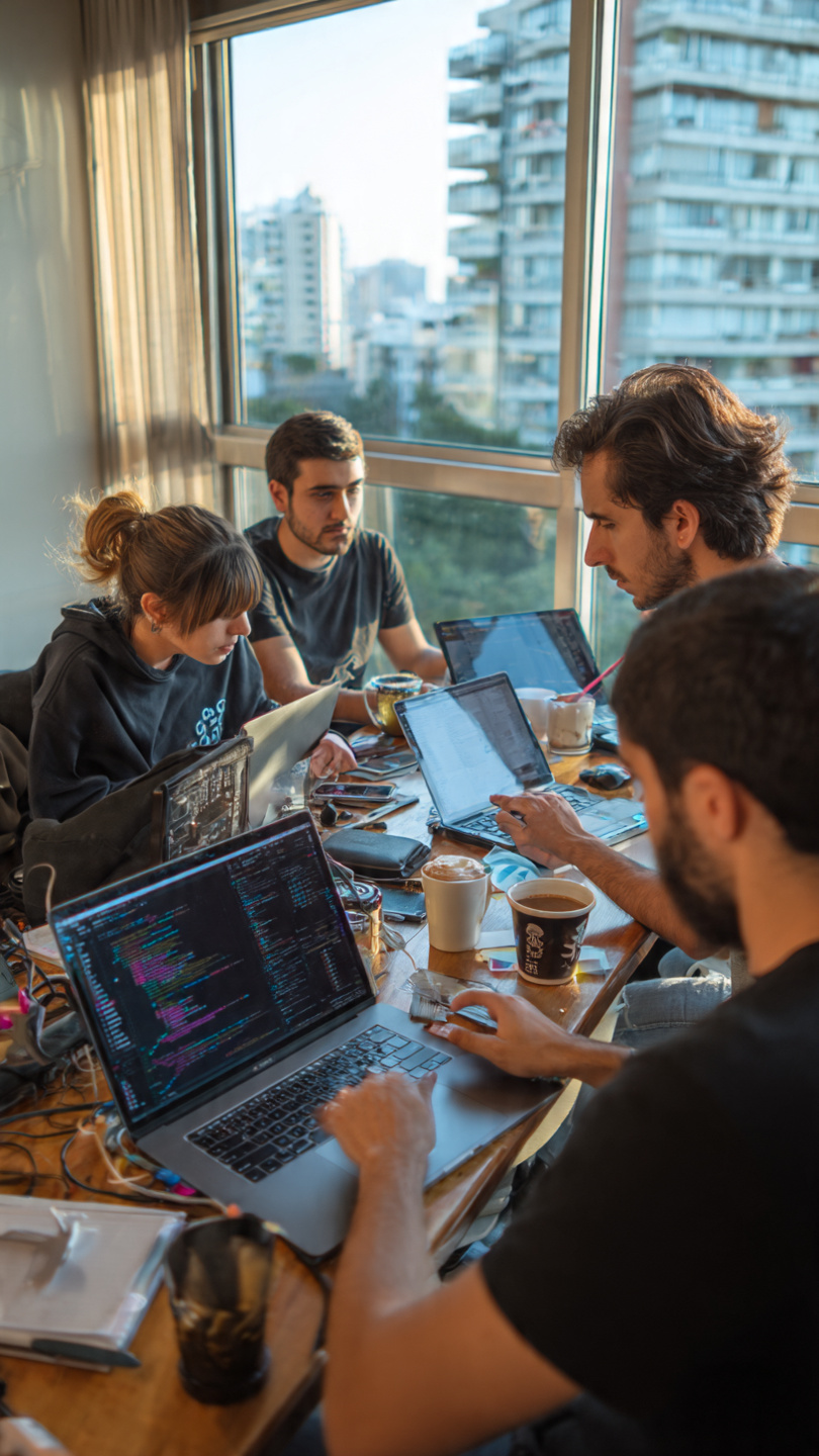 Equipo Netwise trabajando